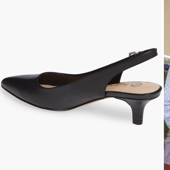 NWT Bella Vita Scarlett Black Leather sling back pumps women’s 8 extra wide - Picture 3 of 11